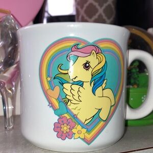 My Little Pony White Mug with Yellow Pony and Rainbow Heart